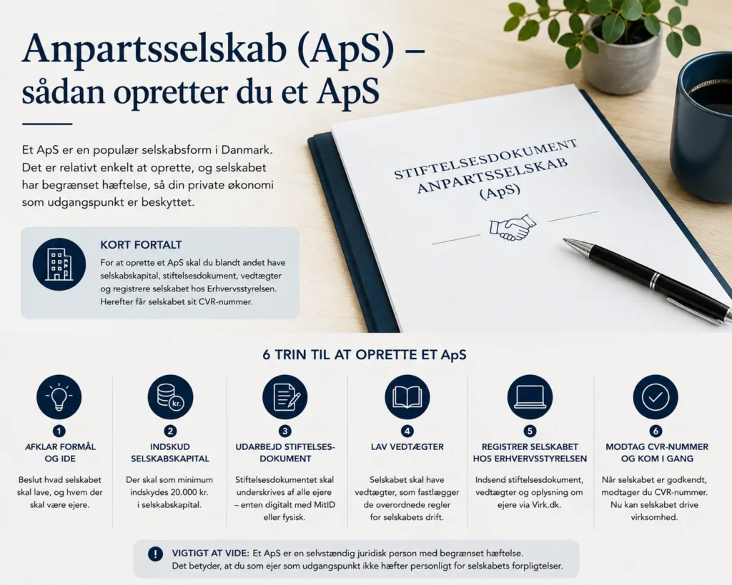 opret aps anpartsselskab