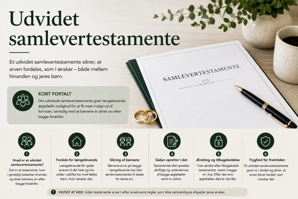 udvidet samlevertestamente